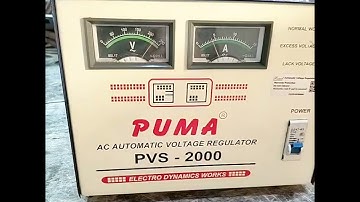 I Delivered Servo Motor Stabilizer To مانسہرہ Mansehra Puma 2000va 2kv Servo Stabilizer