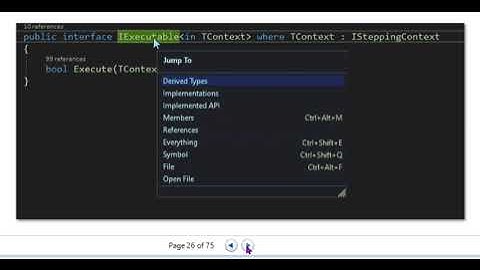 Code Navigation (Interfaces) - CodeRush - Visual Studio