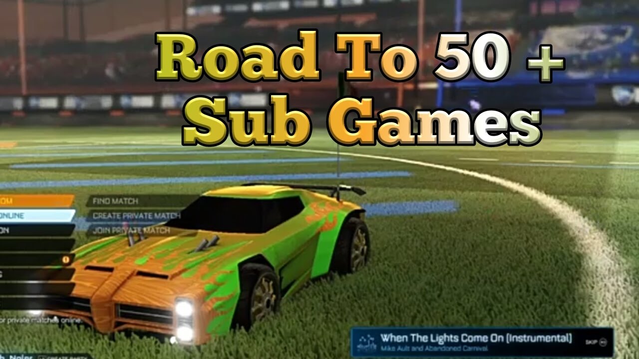 Rocket League Road to 50 Subscribers + Sub Games  Live PS4