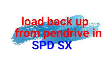 how to load backup from usb in spd sx || roland spd sx