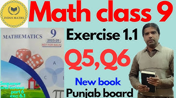 Math Class 9 ex 1.1 | Insert Two Rational Numbers | Q5 & Q6 Properties | Punjab Board New Book