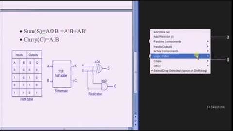 Half Adder Circuit Tutorial - Basic Electronics