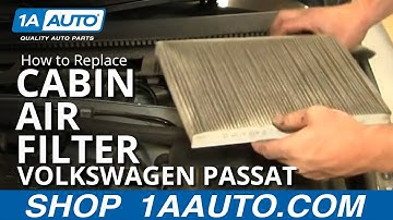 How to Replace Cabin Air Filter 01-05 Volkswagen Passat