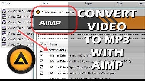 Easy Convert Video to Mp3 with AIMP Music Player
