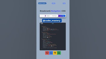 Lost in the UI? Let breadcrumbs lead the way! 🍞✨Learn how to implement breadcrumb navigation.