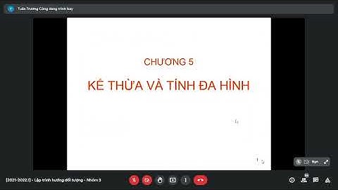 Chương 5:Kế thừa và đa hình