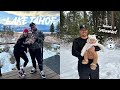 chevy&#39;s first time in the SNOW + birthday in TAHOE!!!! ☃️❄️🤍