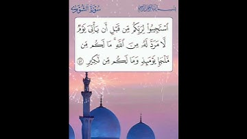 سورة الشورى الآية ( 47 )