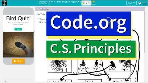 Code.org Lesson 3 Project Designing an App Part 1 | Answer Tutorial | Unit 3 CS Principles