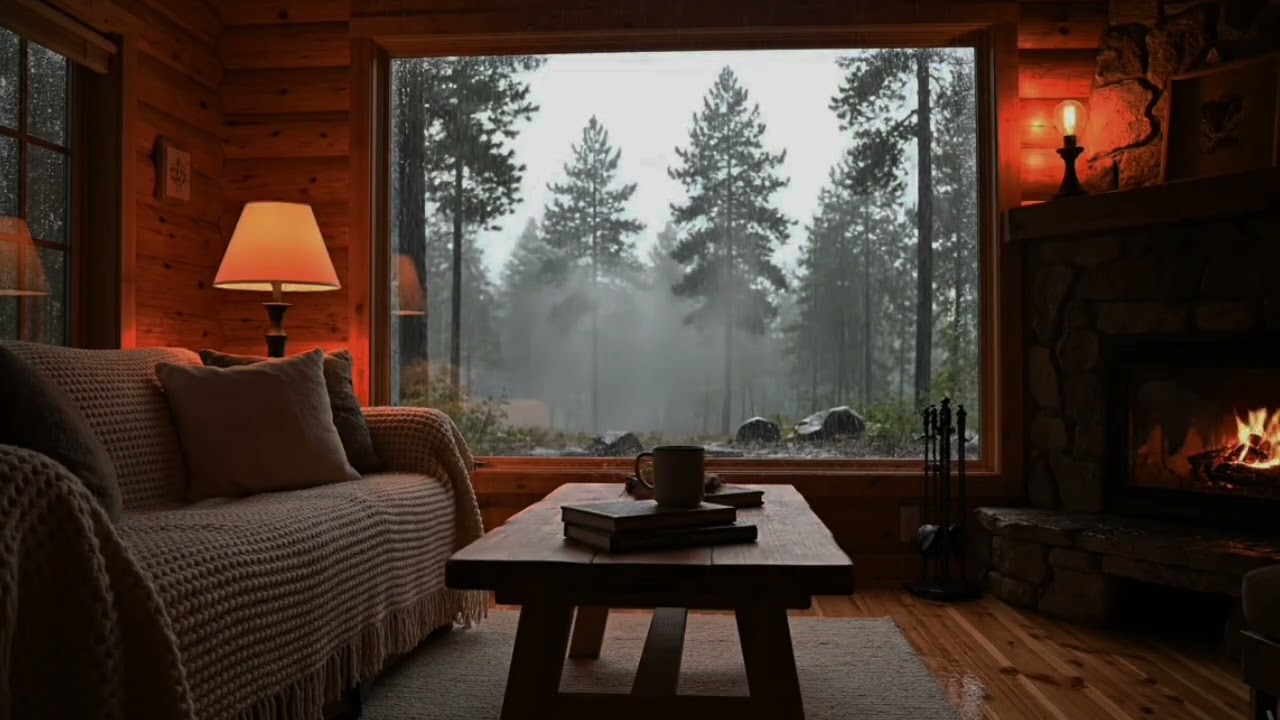 🌲 Nature Rain Surrounding a Forest Cabin | Relax, Breathe, Unwind