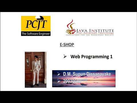 Web e Shop Project Task 29 | e shop | ‪‪‪@javainstituteforadvancedte1415