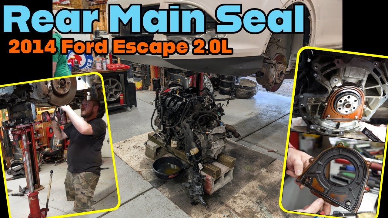 How to Replace a Ford Escape 2.0L Ecoboost Rear Main Seal - YouTube