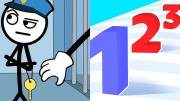 Thief Puzzle VS Number Run Satisfying ASMR GamePlay (Android,ios) (New Update)