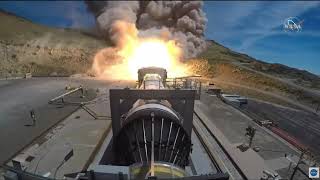 Full size Space Launch System rocket booster test fired in Utah