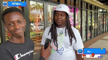 First video asking strangers trick questions 😭😂🤣(public interview part 1