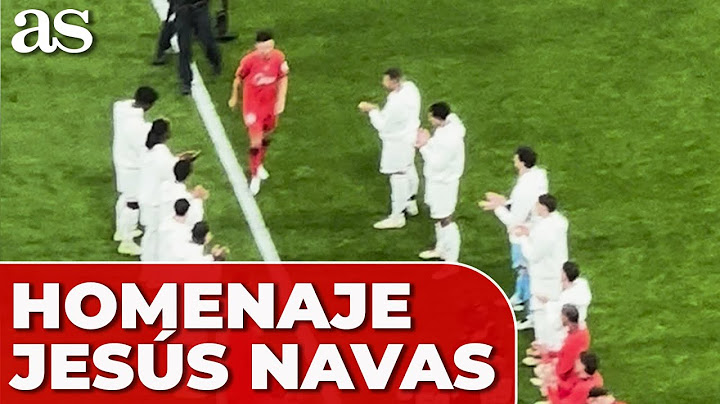 HOMENAJE a JESÚS NAVAS en el REAL MADRID - SEVILLA FC | Último partido | BERNABÉU