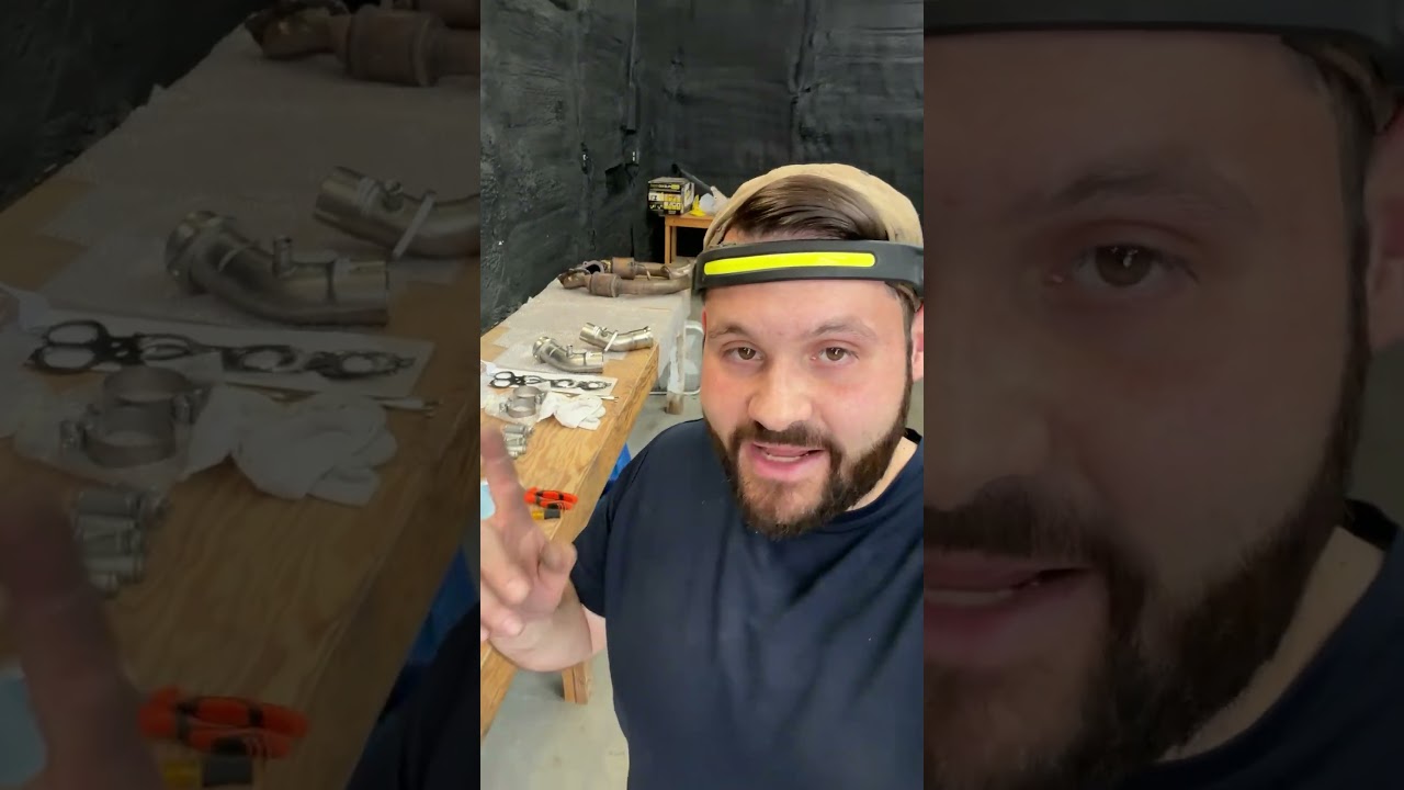 Installing long tube headers on the corvette