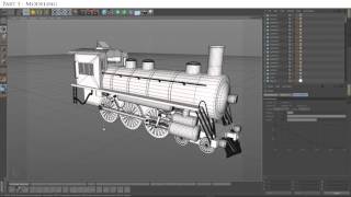 3D Workflow Timelapse - Steam Engine - Cinema4D