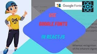 how to use google fonts in reactjs