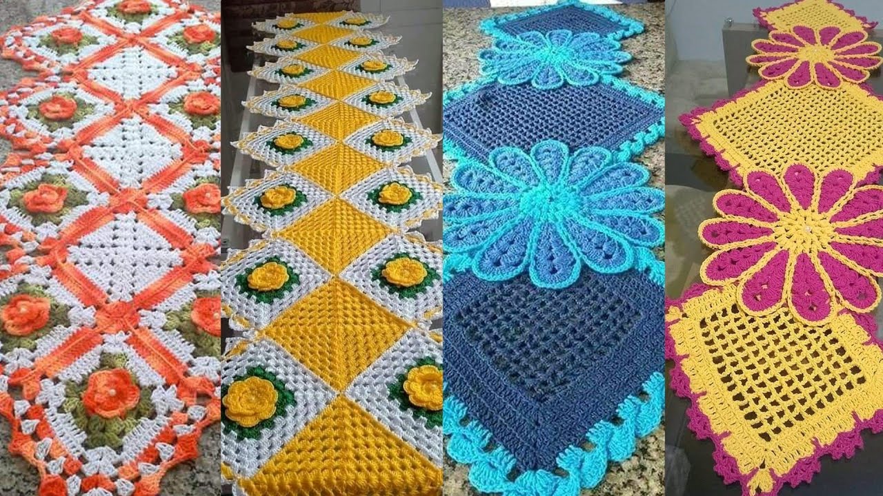 Most Beautiful Handmade Crochet Tablemates designs /Eassy Crochet patterns