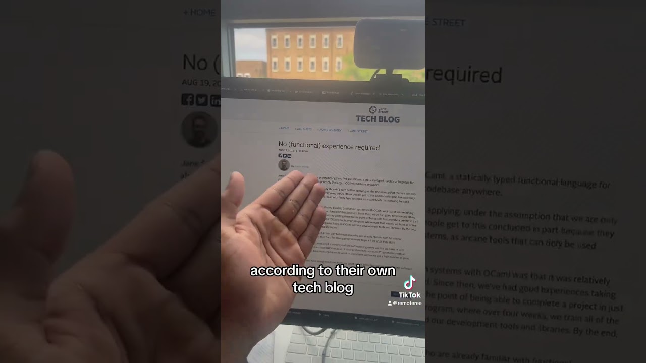 What does it take to be eligible for a job at Jane Street?