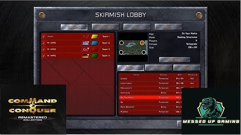 Command and Conquer Red Alert Remastered Skirmish Gameplay USSR– MAP: On Your Marks 4