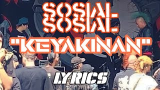 SOSIAL SOSIAL - Keyakinan (lyrics) - Live At Up The Punk Agenda Jakarta 110323 [PUNK INDONESIA]