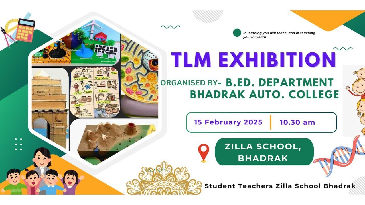 TLM Exhibition at Zilla School Bhadrak |Dept.Of B.Ed.|Bhadrak Auto. College| #TLMExhibition