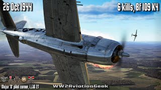 Bf 109 K4: 6 kills on Aggressive Recon Mission | Ace in a Day | IL-2 WW2 Air Combat Flight Sim