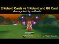 2 Kobold Cards vs 1 Kobold and GG Card (Damage Test) - Champion - Ragnarok Mobile