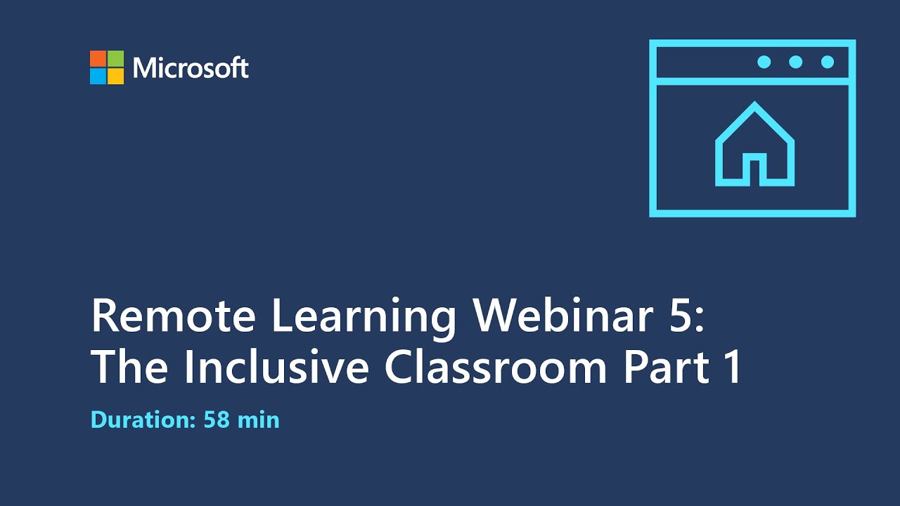 Remote Learning Webinar 5: The Inclusive Classroom Part 1 - YouTube