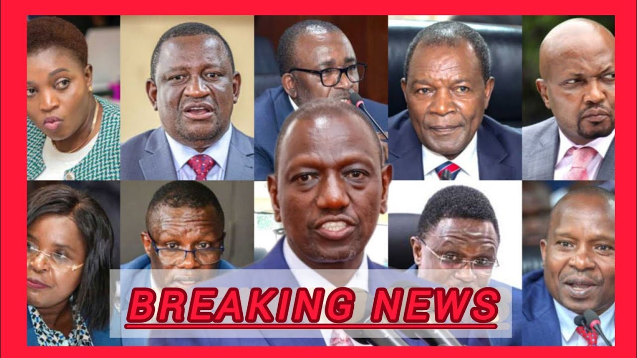 12 CABINET Secretaries!! MASS CS FIRING as Furious RUTO Statehouse ...