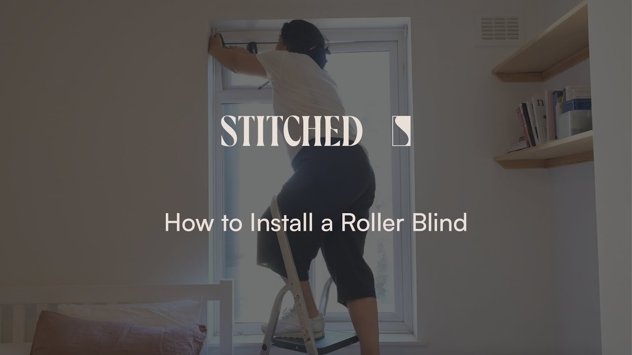 How to install a roller blind on a flat window