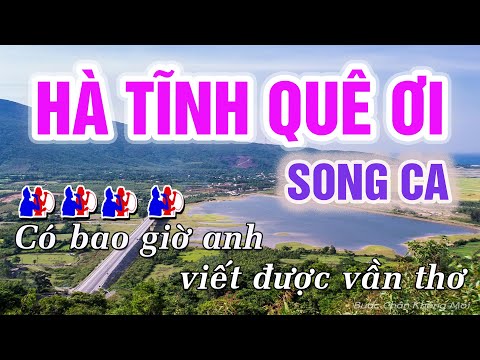 Hà Tĩnh Quê Ơi Karaoke Song Ca  - Beat Chuẩn Nhạc Sống || Trung Hiếu Karaoke