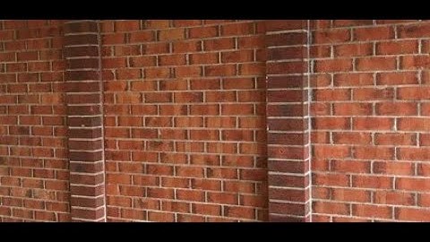 How to work out stresses in brick walls stiffened with piers.