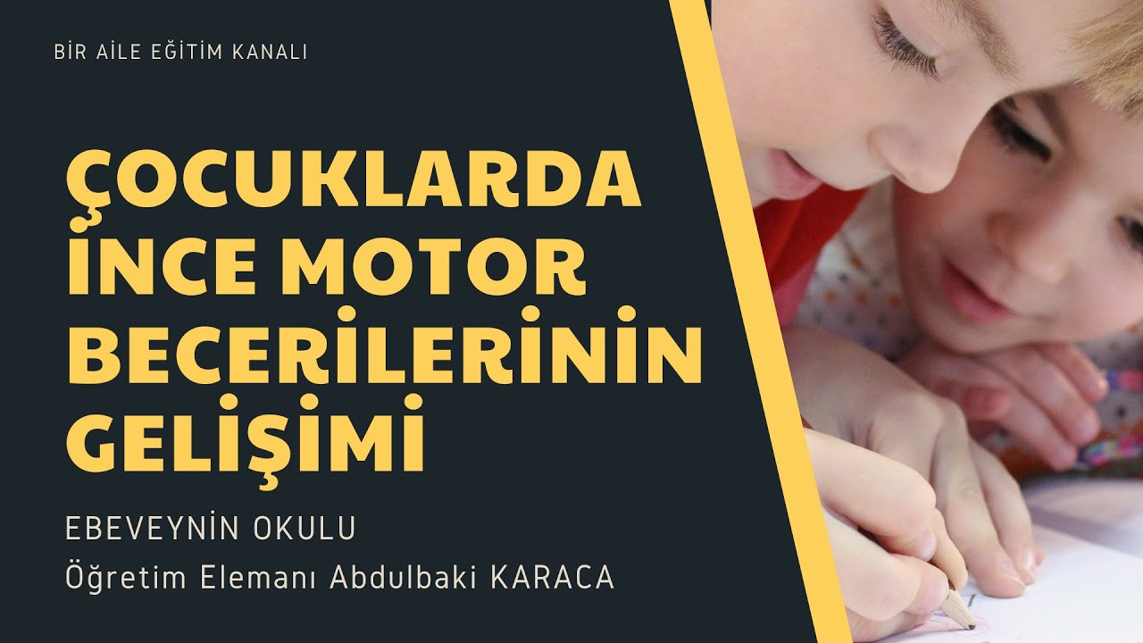 Çocuklarda İnce Motor Becerilerinin Gelişimi- Çizgi Çalışmaları