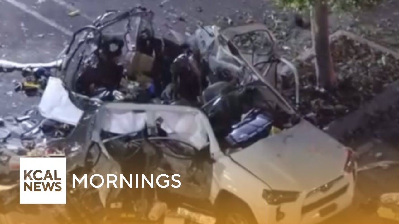 SUV EXPLODES IN PARKING LOT - YouTube