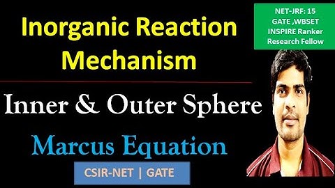 Inner Sphere and Outer Sphere | Reaction Mechanism CSIR-NET GATE | Marcus Equation