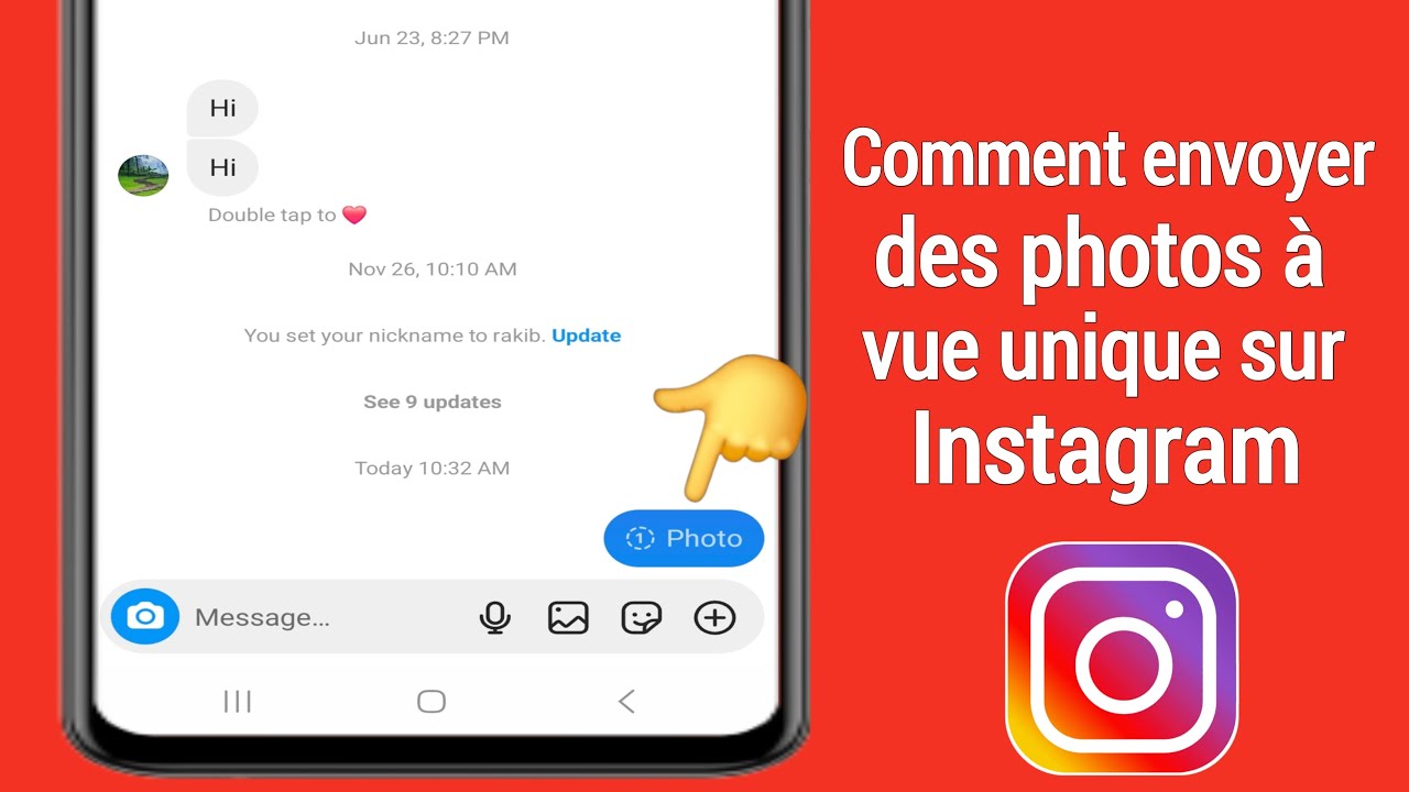 Comment envoyer une photo vue une seule fois sur Instagram 2025