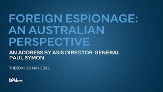 Foreign espionage: An Australian perspective
