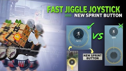 New Joystick 4x Speed BGMI and PUGB | new sprint button fast jiggle fast movement in BGMI