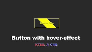 Кнопка с hover effect используя HTML & CSS шаг за шагом || Button with hover effect using HTML & CSS