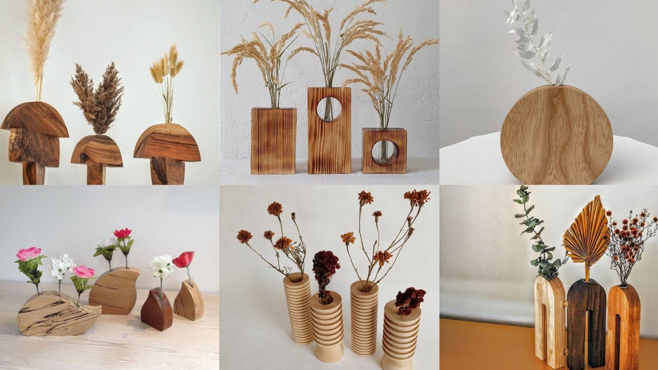 Handmade Wooden Decorative Pieces Ideas /Woodworking projects ideas /scrap  wood project ideas/crafts 