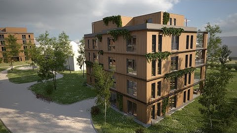 Architecture Visualization/Animation of "Gartenstadt" in Kitzingen, Germany  | Cinema 4D/V-Ray