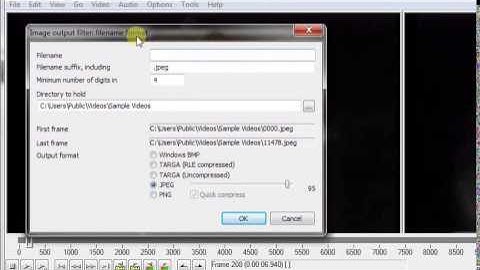 How to extract image from from avi video format