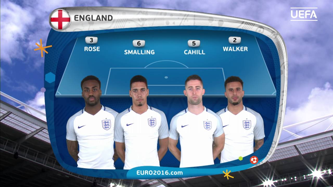 England Lineup V Wales Uefa Euro 16 Youtube