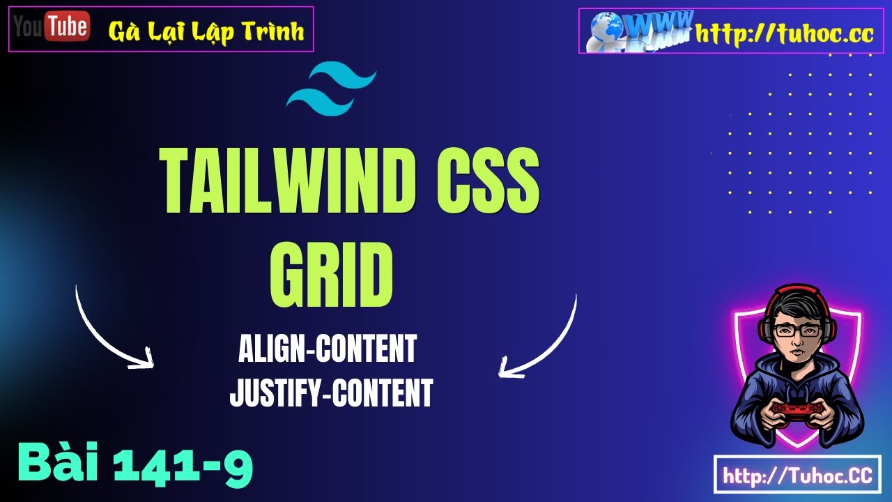 141.9 [Tailwind CSS #48] align-content & justify-content Explained - Master Grid Alignment