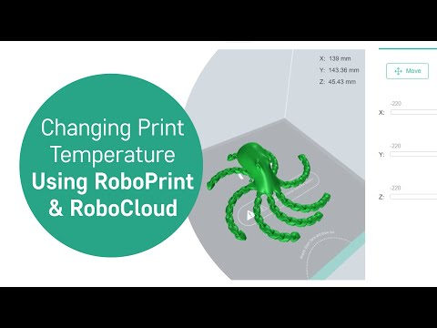 Changing Print Temperature in RoboCloud & RoboPrint