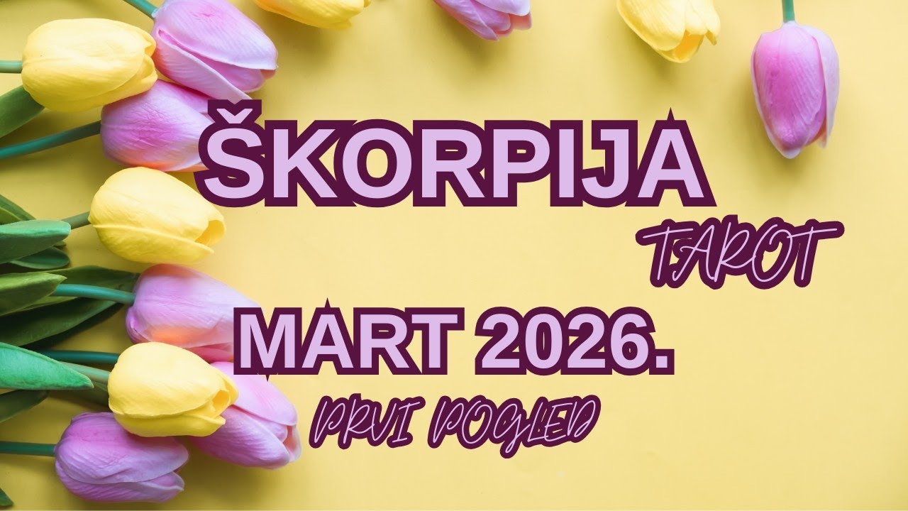 ŠKORPIJA ♏ Bez Objašnjenja - Samo Odlazite 🔥MART 2026. Prvi Pogled TAROT 