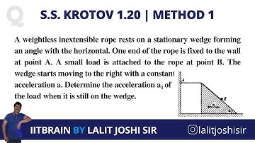 S.S.Krotov Problem 1.20 | Solution by Lalit Joshi sir